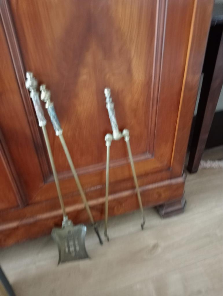 Open haard scherm met 3-delige gereedschapset, Huis en Inrichting, Haarden, Ophalen of Verzenden, Gebruikt, Vrijstaande haard