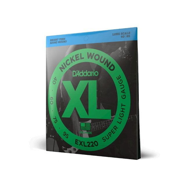 D'Addario EXL220 Super Light basgitaar snarenset, ., Nieuw, ., .