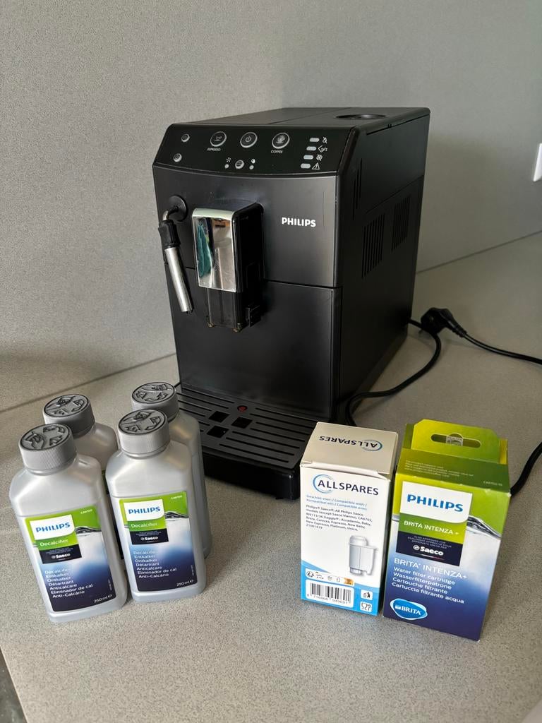 Philips HD8821 Koffiemachine met filters en ontkalker, Ophalen of Verzenden, Gebruikt