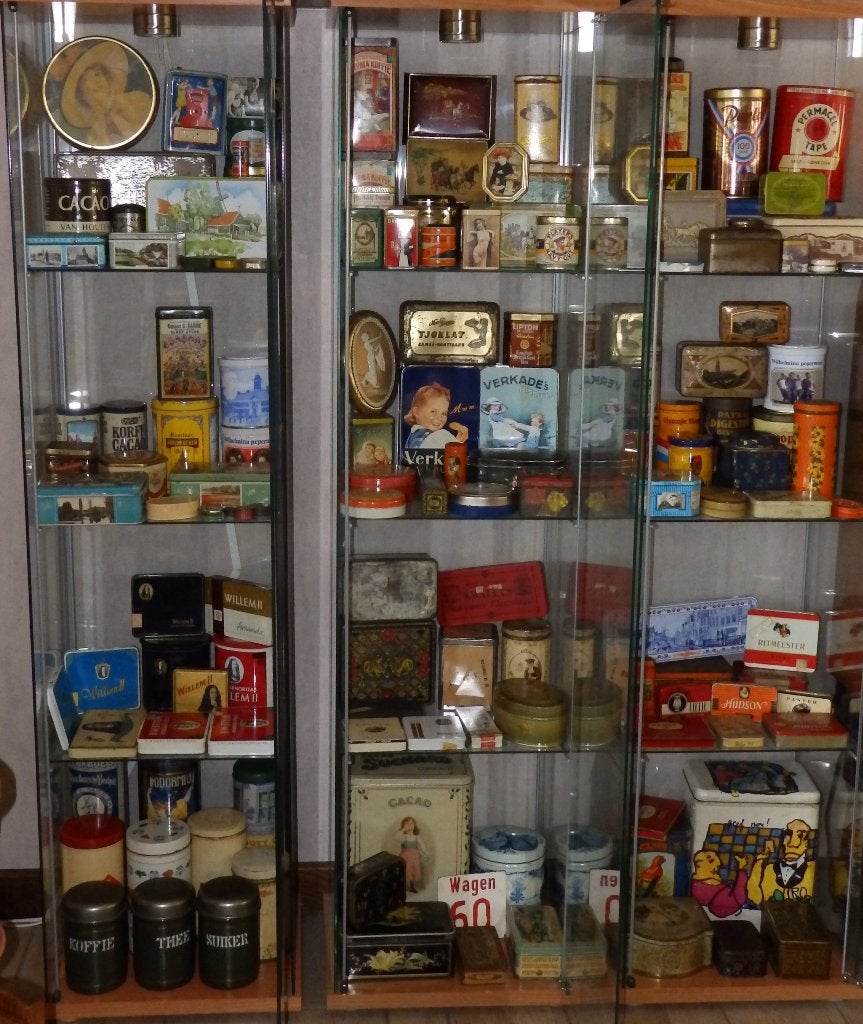 Bijzondere collectie vintage blikjes., Ophalen, Gebruikt, Overige, Overige merken