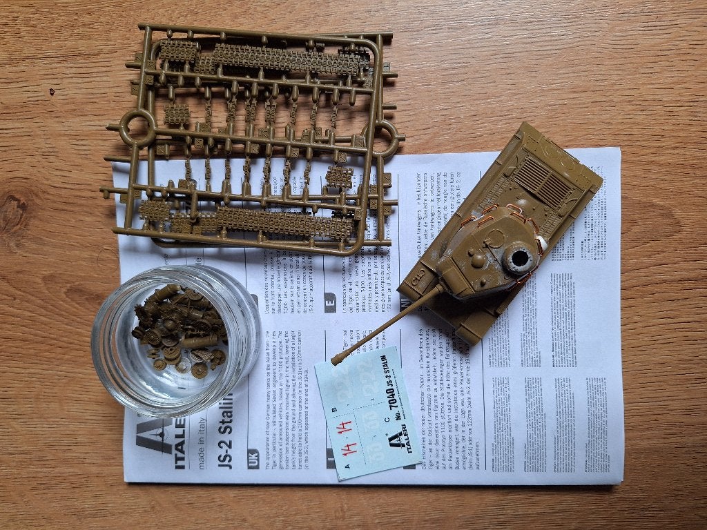 1:72 1/72 Italeri JS-2 Stalin, Italeri, Ophalen of Verzenden, Zo goed als nieuw, Tank