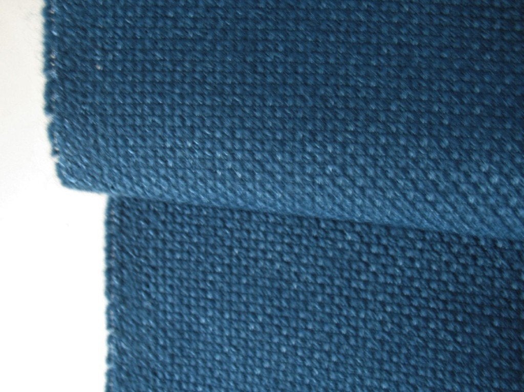 De Ploeg Carat 12/45 petrolblauw/groen; 7,5 meter meubelstof, Wol, Blauw, 120 cm of meer, Ophalen of Verzenden