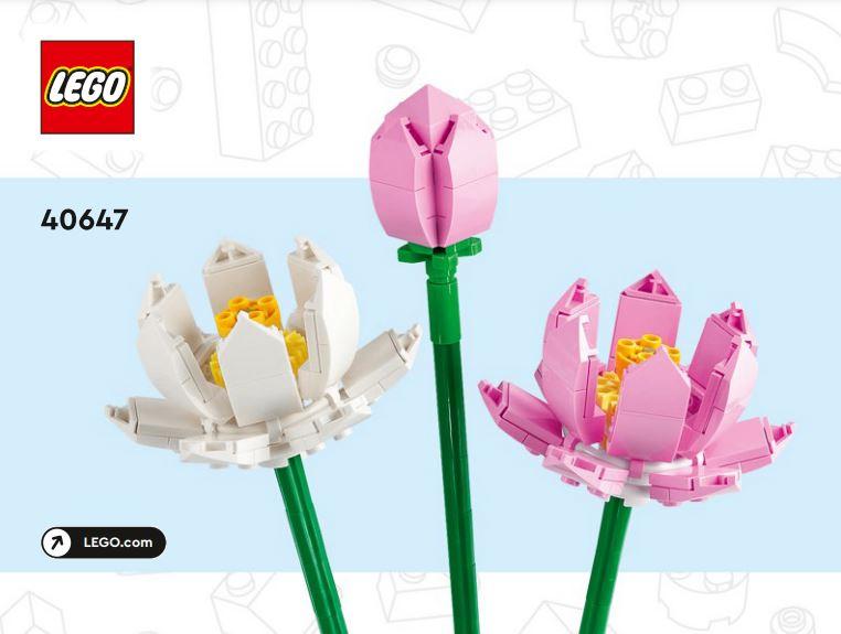 LEGO | Bloemenreeks | Lotusbloemen | 40647, Lego, Overige thema's, Lego, https://legohouse.com/en-gb/info/contact-us/