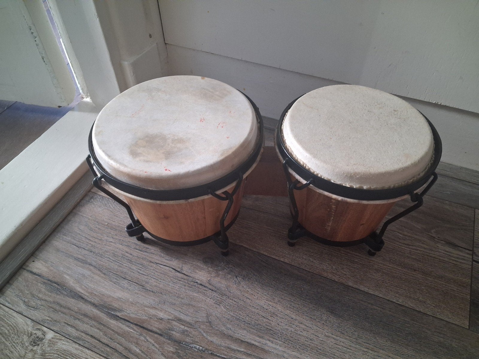 Bongo's - Houten Percussie Instrument, Muziek en Instrumenten, Ophalen