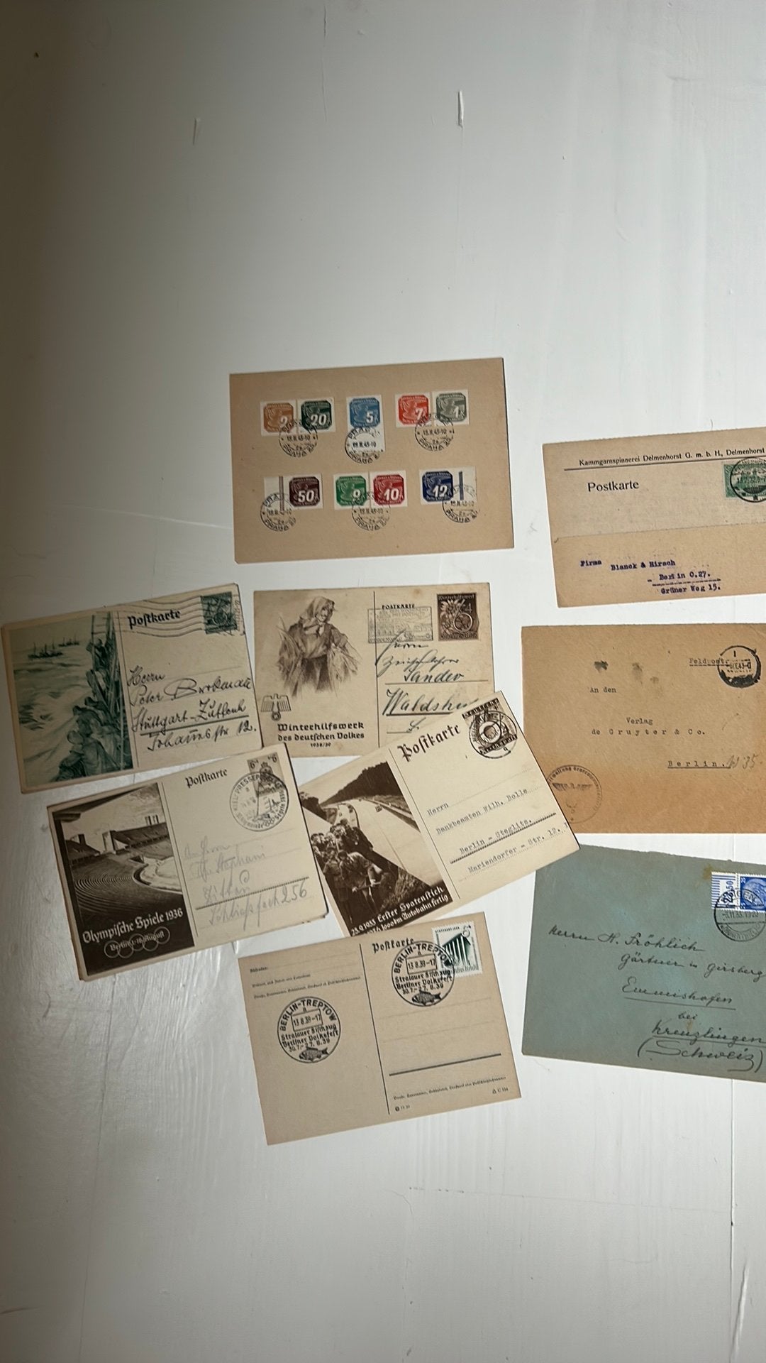 Duitsland poststukken, stempels bezetting, veldpost, Postzegels en Munten, Ophalen of Verzenden, Envelop