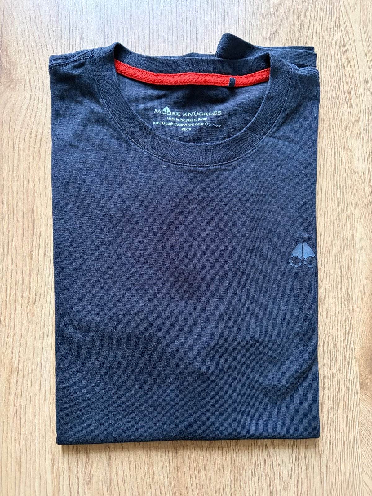 Moose Knuckles T-shirt Zwart Maat S, Ophalen of Verzenden, Zo goed als nieuw, Maat 46 (S) of kleiner, Zwart