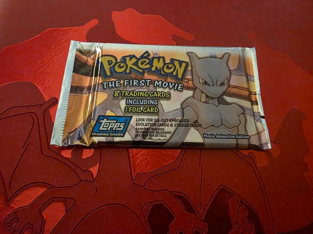 Pokémon Topps  the first movie booster pack, Ophalen of Verzenden, Zo goed als nieuw, Booster
