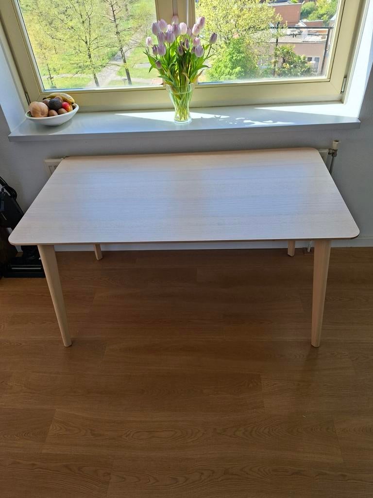 Ikea eettafel Lisabo 140x78 GERESERVEERD, Caravans en Kamperen, Ophalen of Verzenden, Gebruikt, Campingtafel
