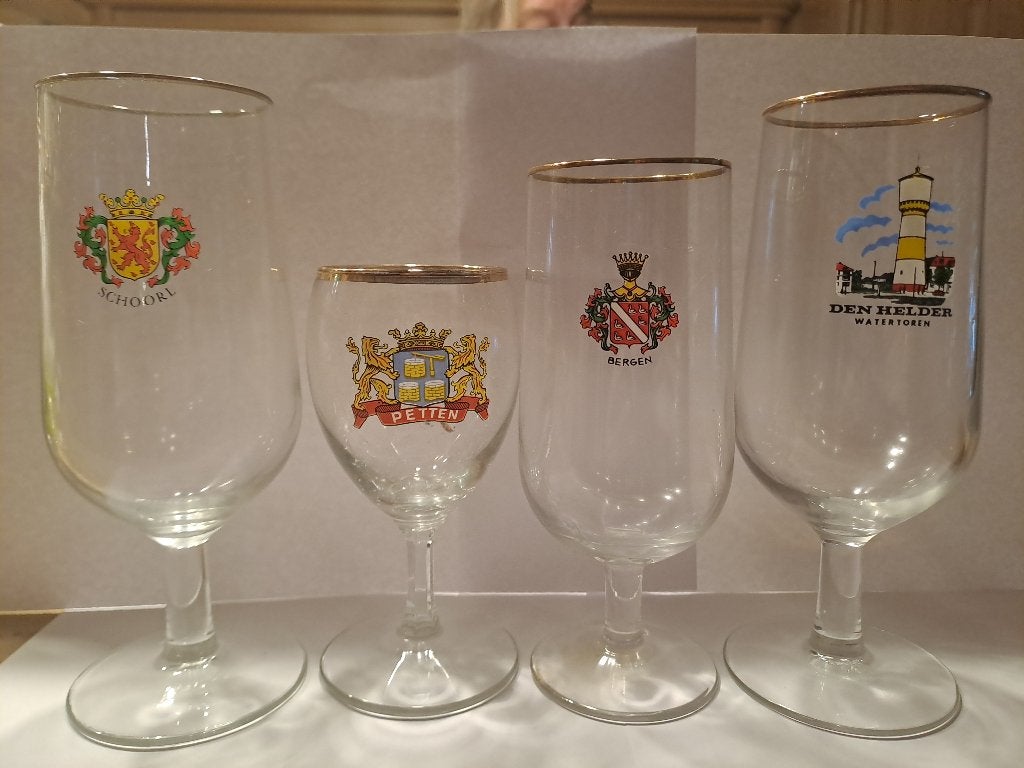 glazen met plaatsnamen, Glas of Glazen, Overige merken, Nieuw, Ophalen of Verzenden