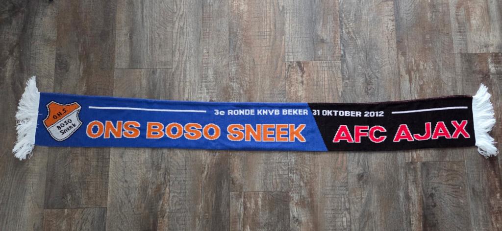 Sjaal ONS Sneek - Ajax, Ophalen of Verzenden, Zo goed als nieuw, Ajax, Vaantje of Sjaal