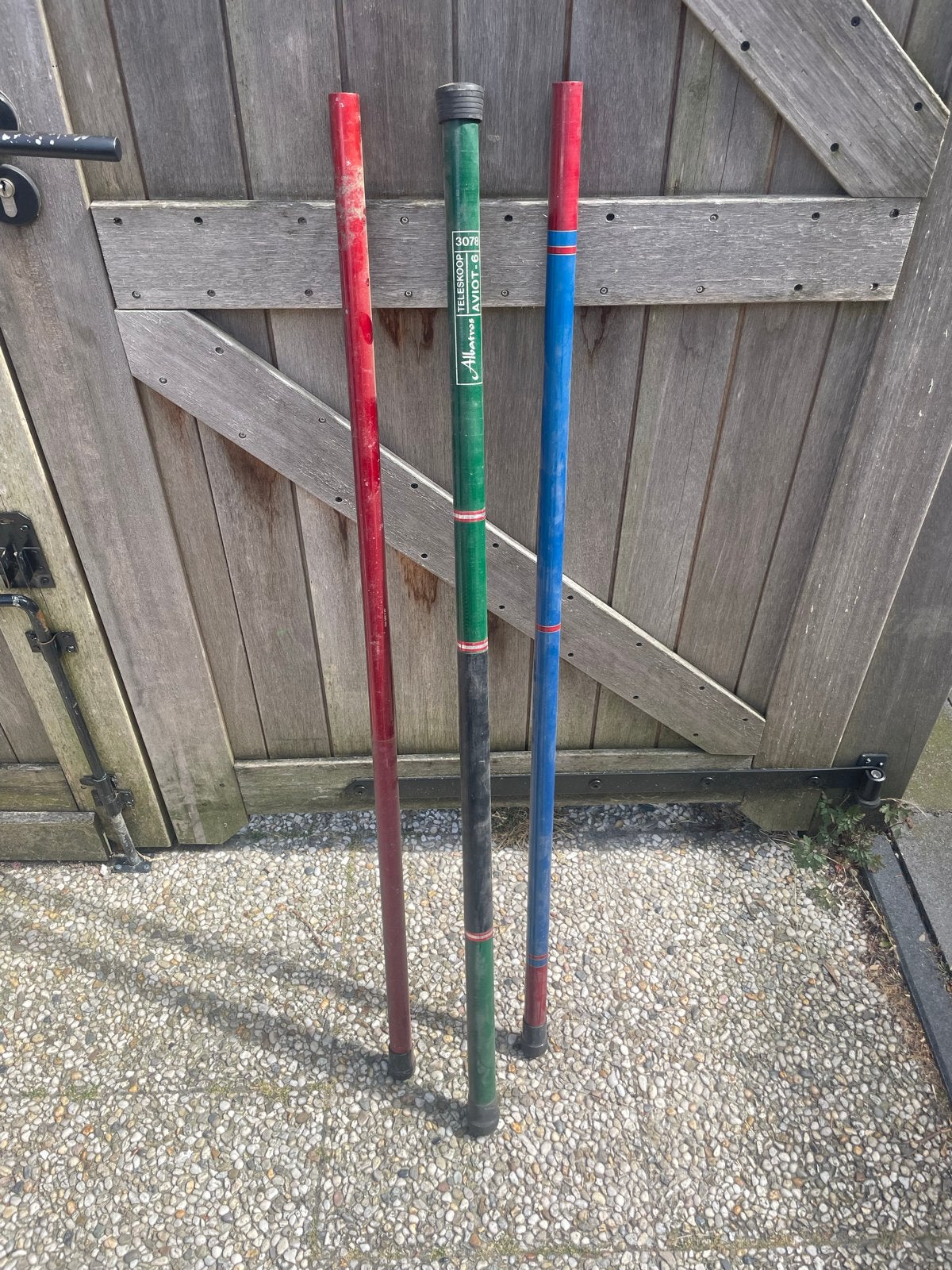 Set van 3 Vaste Hengels: Albatros, Discus, Hellas, Watersport en Boten, Hengelsport | Algemeen, Ophalen of Verzenden, Gebruikt