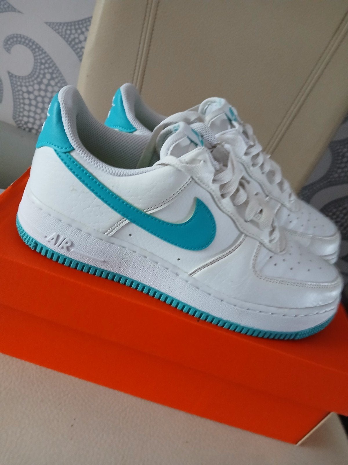 Nike Air Force 1 '07 NN sneakers wit/blauw - Maat 40, Kleding | Dames, Wit, Nike, Ophalen of Verzenden, Sneakers of Gympen