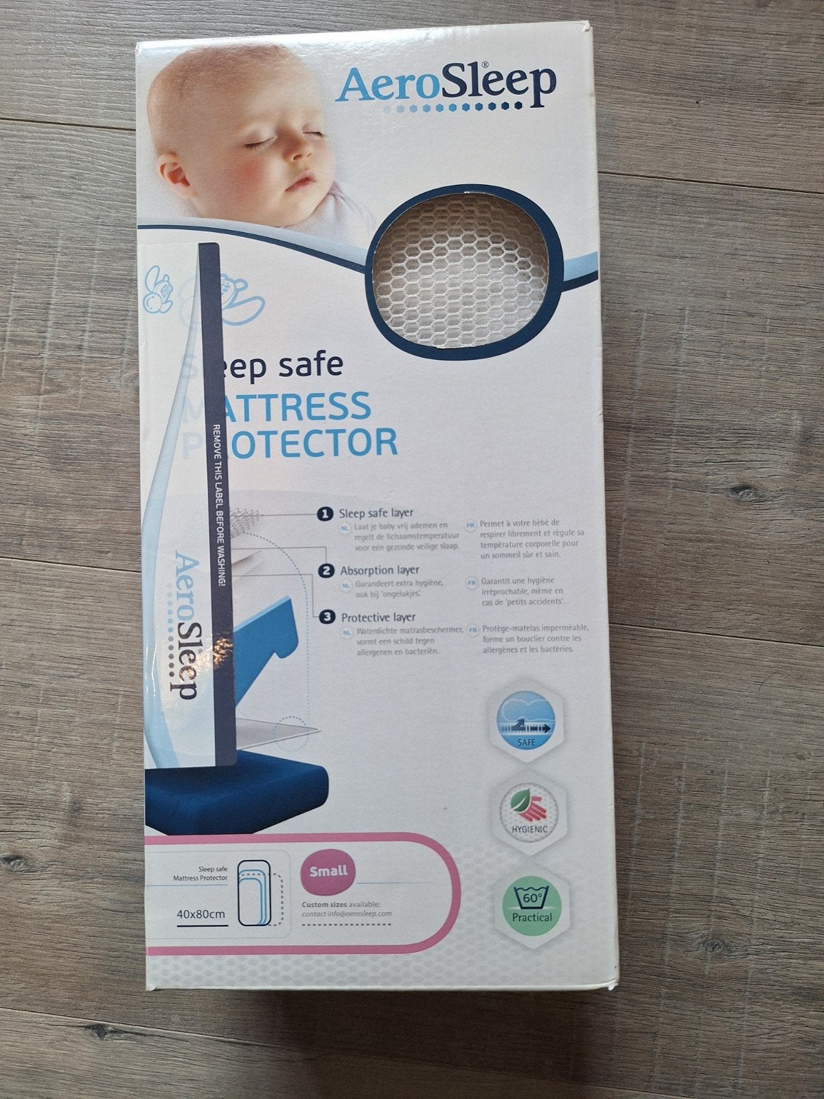 AeroSleep Safe Sleep Matrasbeschermer 40x80cm, Kinderen en Baby's, Ophalen of Verzenden, Zo goed als nieuw, Overige typen