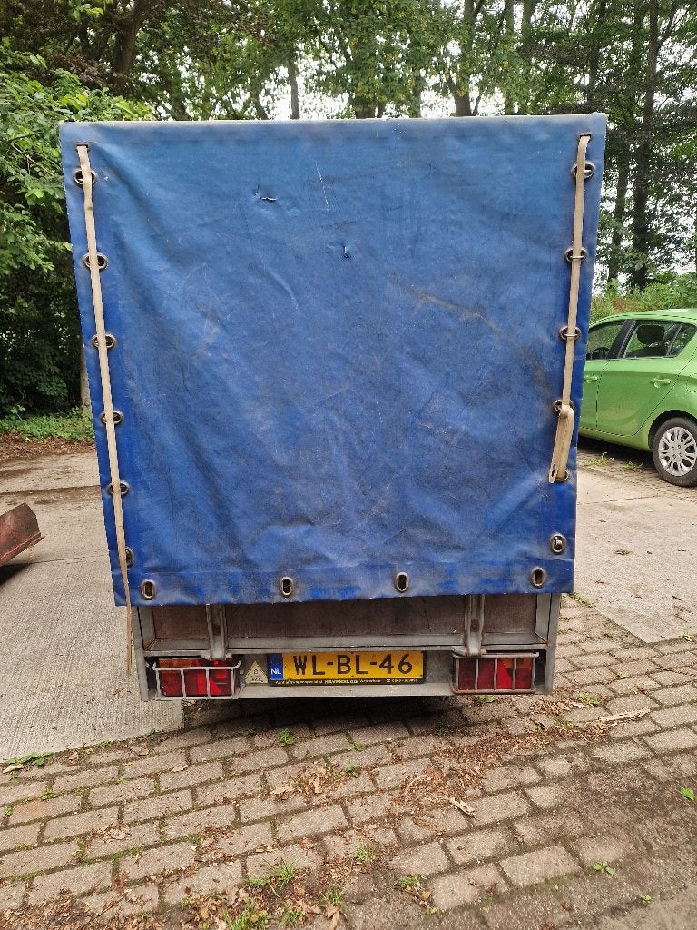 tandemasser aanhanger met huif, Ophalen, Gebruikt