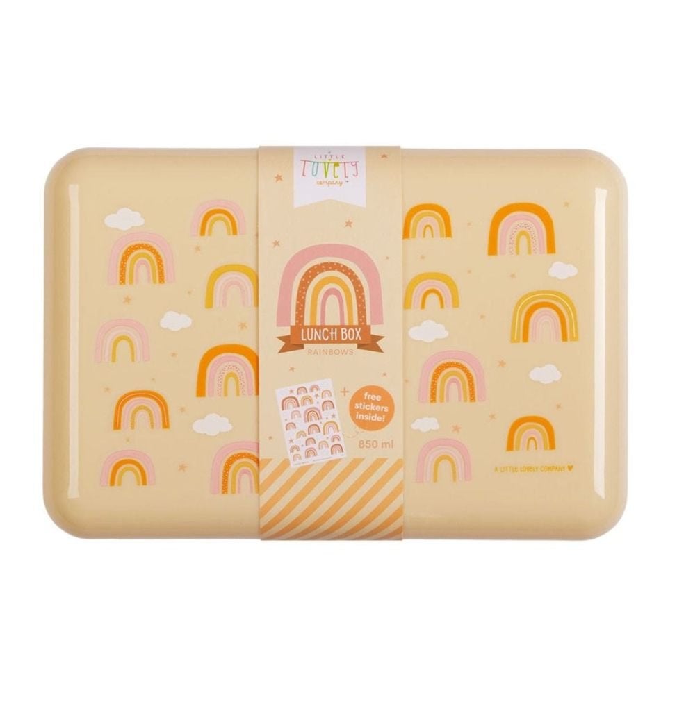 Lunch Box lunchbox Regenboog A Little Lovely Company, ALLC B.V., Service@alittlelovelycompany.nl, Nieuw, Duinkerkenstraat 3B 9723 BN Groningen
