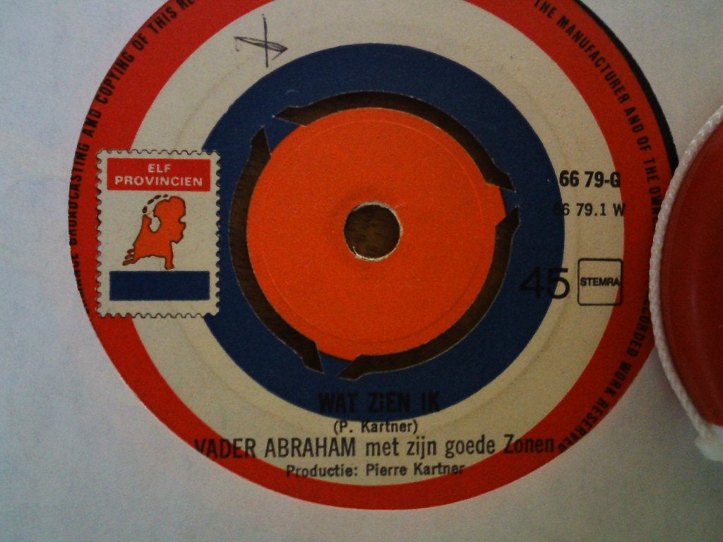 vader abraham / 7 zonen - wat zien ik   15jul, 7 inch, Ophalen of Verzenden, Zo goed als nieuw, Beschermende buitenhoes