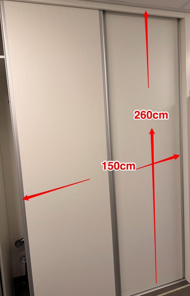 Schuifdeuren, 200 cm of meer, 50 tot 100 cm, Zo goed als nieuw, Ophalen