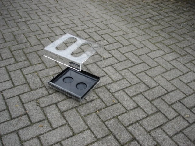 Vintage clear acrylic paraplubak Michel Dumas?, Ophalen of Verzenden, Gebruikt, Kunststof