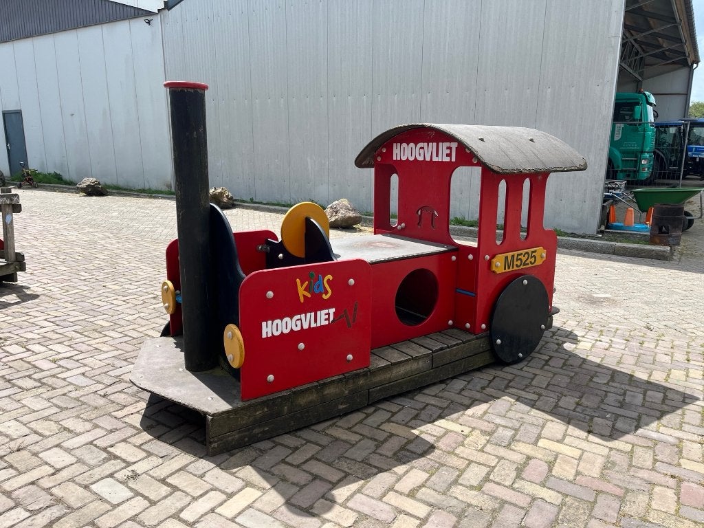 Houten treinlocomotief 340x110x150, Ophalen of Verzenden, Gebruikt