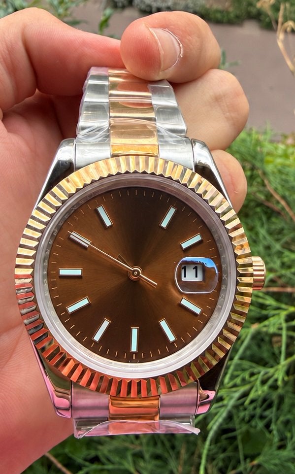 Horloge 41mm 👑, Sieraden, Tassen en Uiterlijk, Overige merken, Staal, Verzenden, Polshorloge