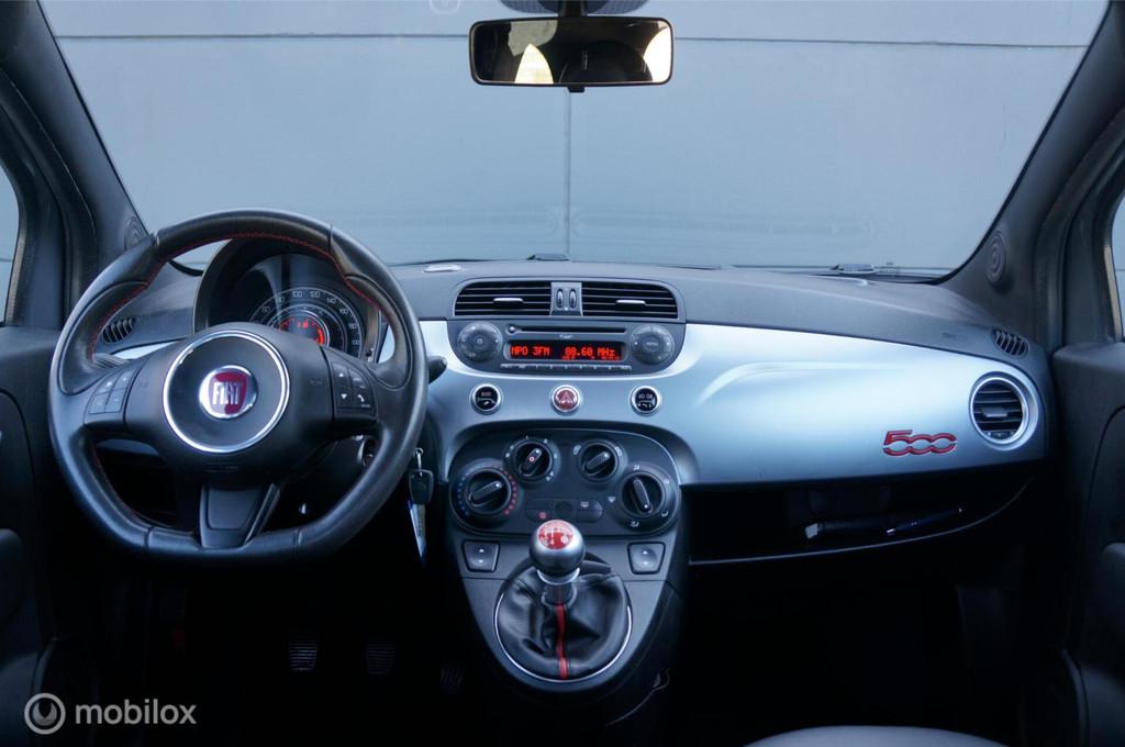 Fiat 500s 0.9 TwinAir Turbo 500 Sport Airco Alcantara Velgen, Auto's, Fiat, Voorwielaandrijving, Elektrische ramen, Gebruikt, 905 kg