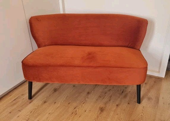 Bank Hasvik Stax 2-zits - velvet 303 roest TEAB, Ophalen, Tweepersoons, 75 tot 100 cm, Zo goed als nieuw