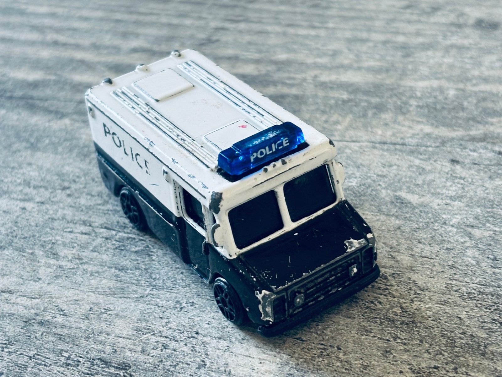 Vintage Matchbox Police Truck - Speelgoedauto, Ophalen of Verzenden, Gebruikt