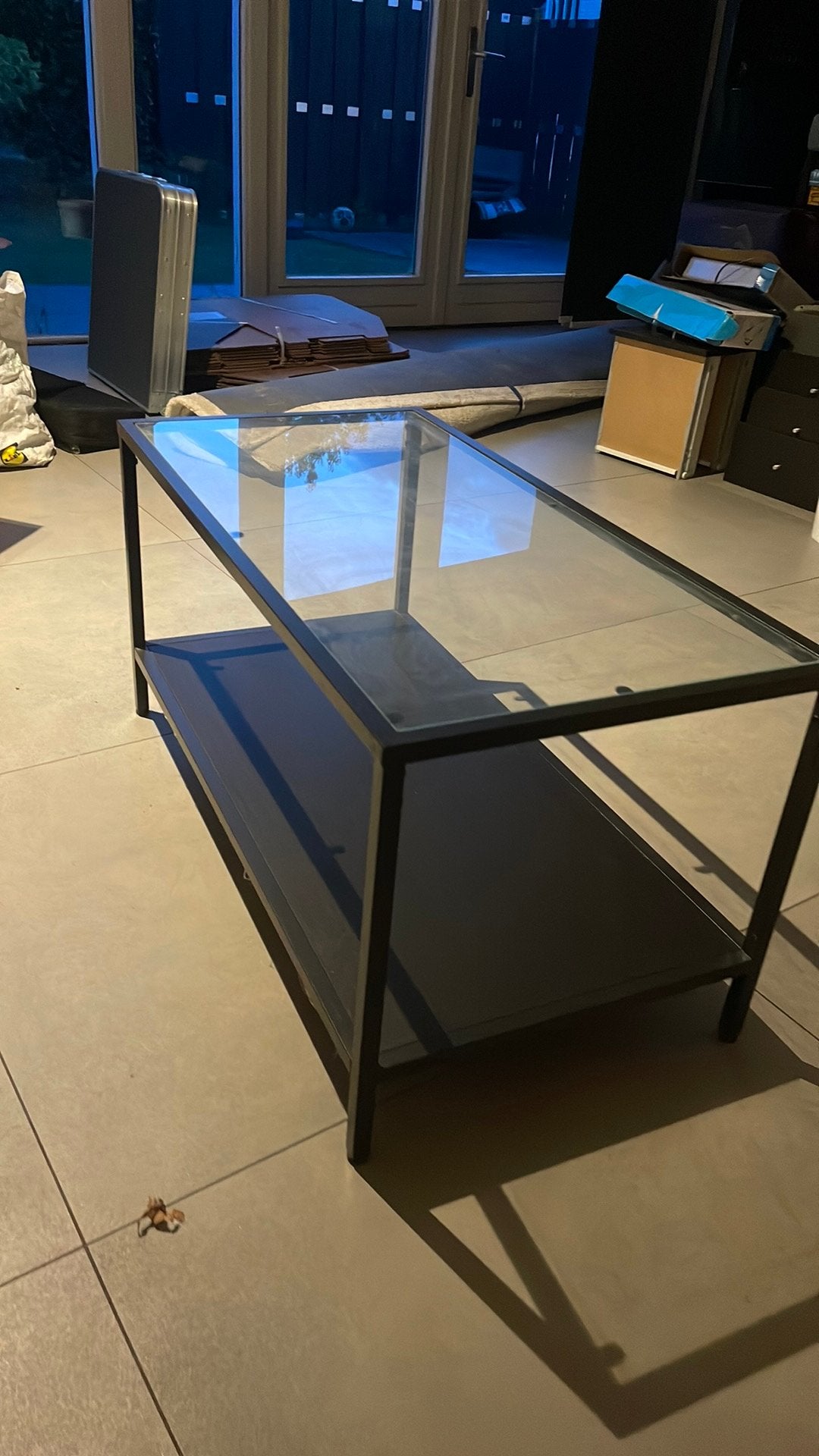 Salontafel strak modern €15,-, Huis en Inrichting, Tafels | Sidetables, Ophalen, 50 tot 100 cm, Zo goed als nieuw, 25 tot 50 cm