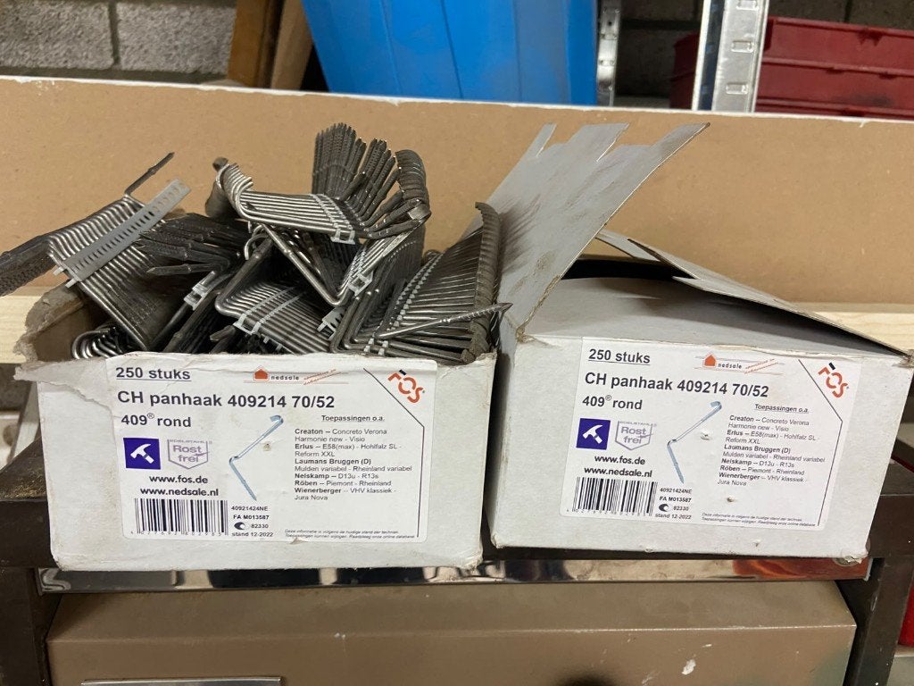 panhaken Ch 409214/ 70/52, Ophalen, Steen of Klei, Zwart, Nieuw