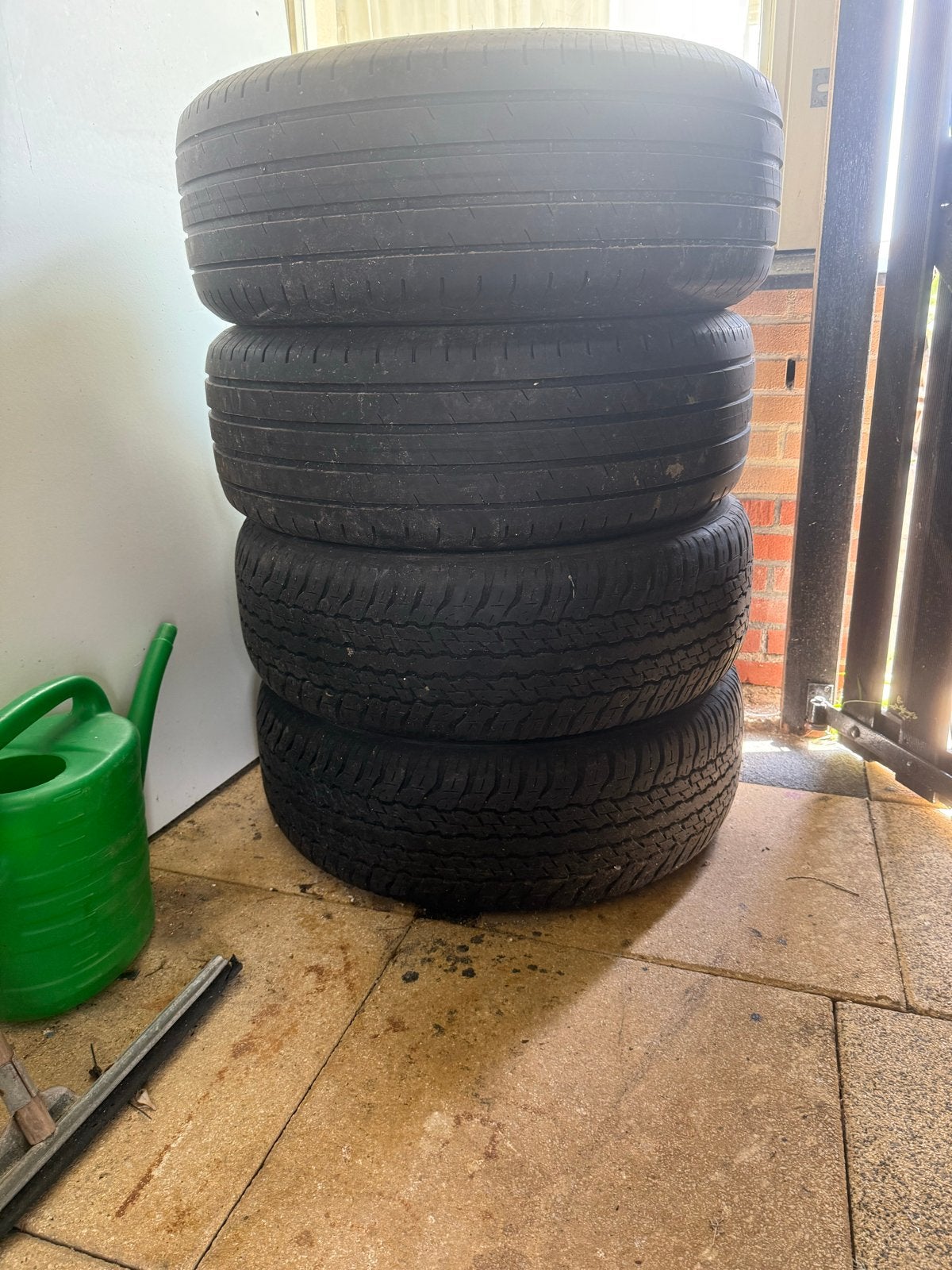 Goede gebruikte Goodyear en Dunlop banden 265/65R17, Ophalen of Verzenden, Gebruikt