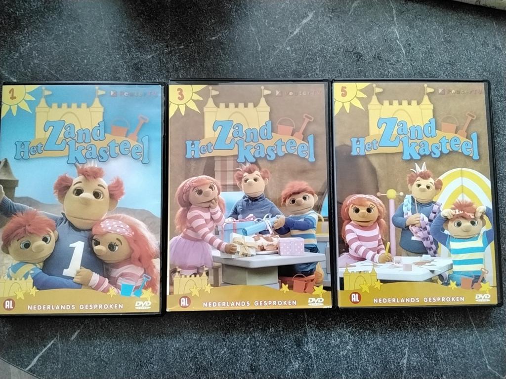 Dvd het zandkasteel deel 1, 3 en 5, Cd's en Dvd's, VHS | Kinderen en Jeugd, Alle leeftijden, Ophalen of Verzenden, Zo goed als nieuw
