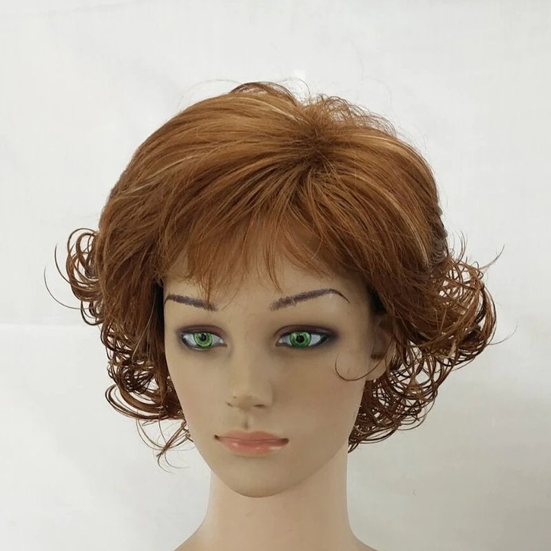 Korte Gelaagde Bruine Pruik Haar Haren Dames Vrouwen, Sieraden, Tassen en Uiterlijk, Uiterlijk | Haarverzorging, Verzenden, Nieuw