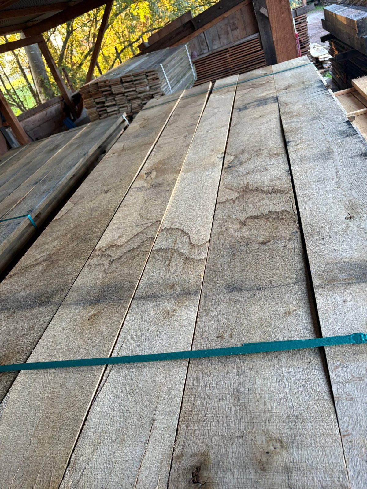 Robuuste eiken planken, Tuin en Terras, Ophalen, Nieuw, 250 cm of meer, Planken