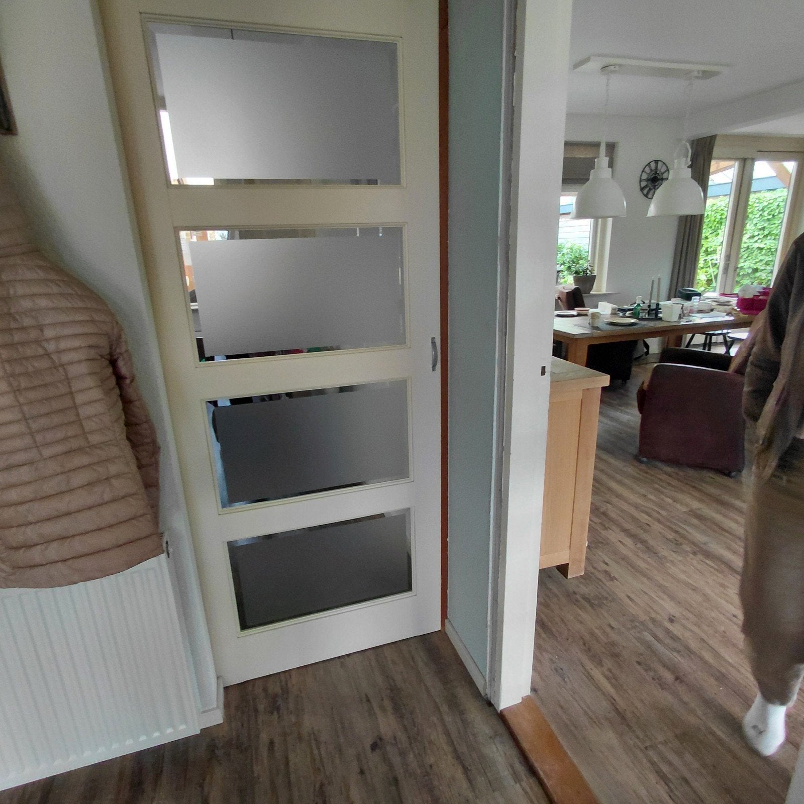Set van drie binnendeuren., Doe-het-zelf en Verbouw, Deuren en Horren, Ophalen of Verzenden, Gebruikt, Binnendeur, 200 tot 215 cm