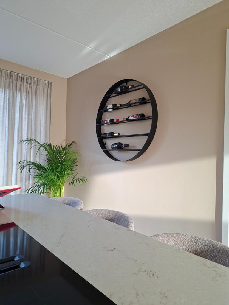 rond wijnrek voor 8 flessen, Ø950mm, Ophalen