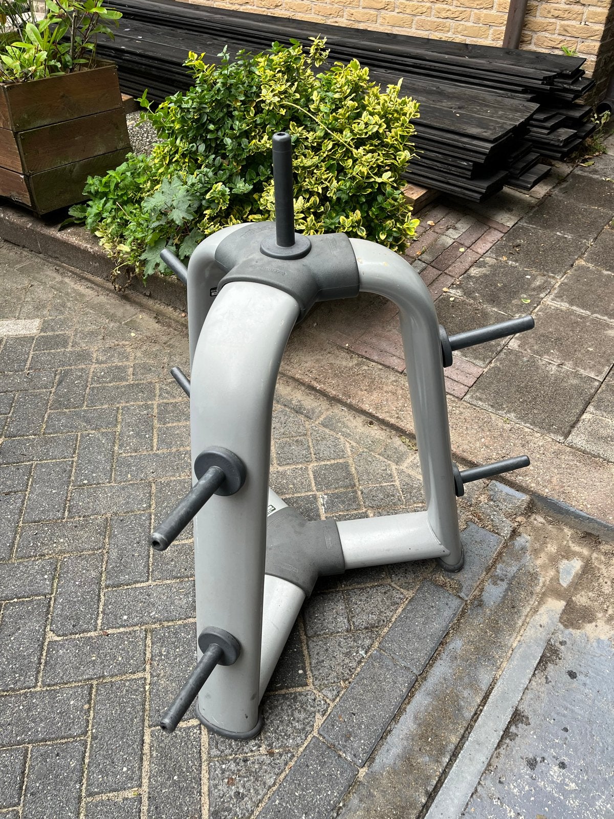 Technogym schijven rek voor schijven vanaf 28 mm, Sport en Fitness, Fitnessmaterialen, Ophalen, Overige typen, 28 mm, Schijven rek