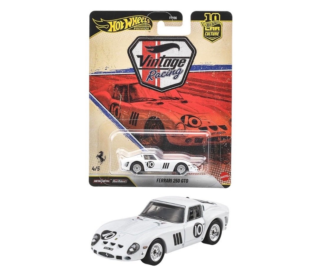 Hot Wheels Premium Ferrari 250 GTO Vintage Racing, Ophalen of Verzenden, Nieuw