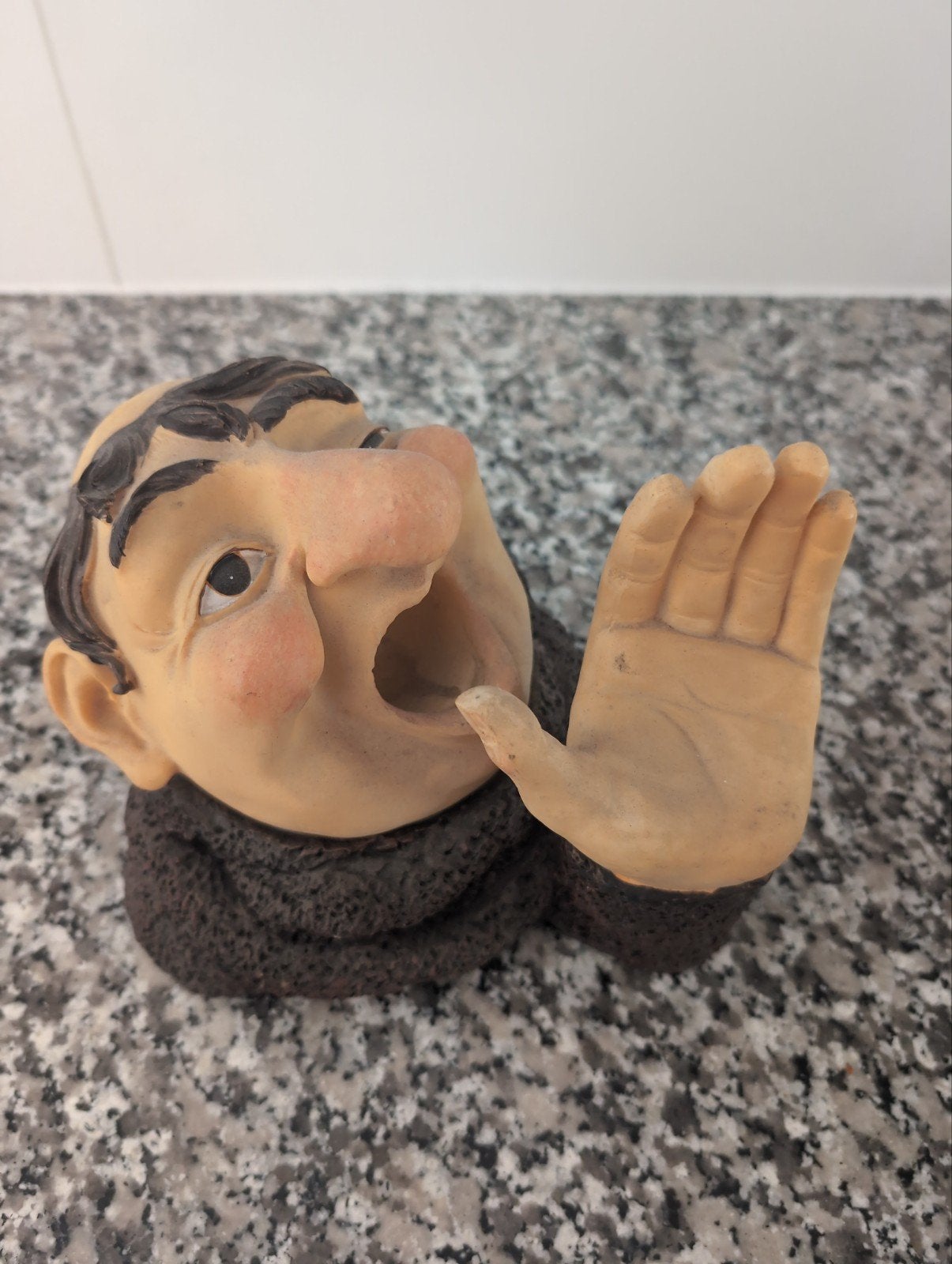 Decoratieve flessenhouder - Drinkende monnik, Overige materialen, Ophalen of Verzenden, Zo goed als nieuw, Minder dan 5 flessen