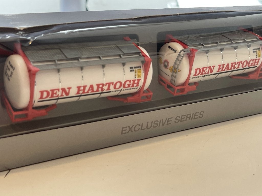 Herpa 1817 Den Hartogh 2x Swap container, De Kleine Benelux, Ophalen of Verzenden, Zo goed als nieuw, Bus of Vrachtwagen, Herpa