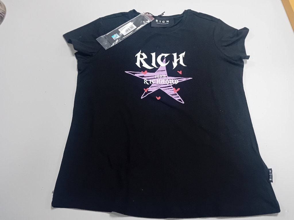 T-shirt John Richmond nieuw maat M, John Richmond, Zwart, Nieuw, Korte mouw