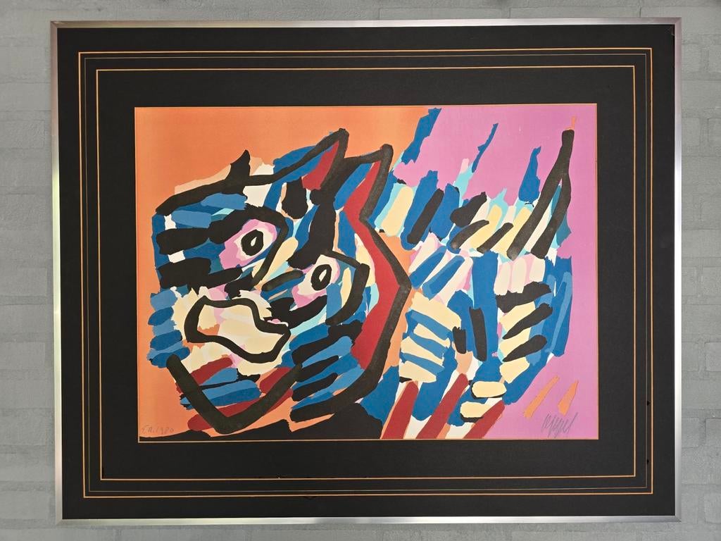 Karel Appel - Cat's - Handgesigneerd, Ophalen of Verzenden