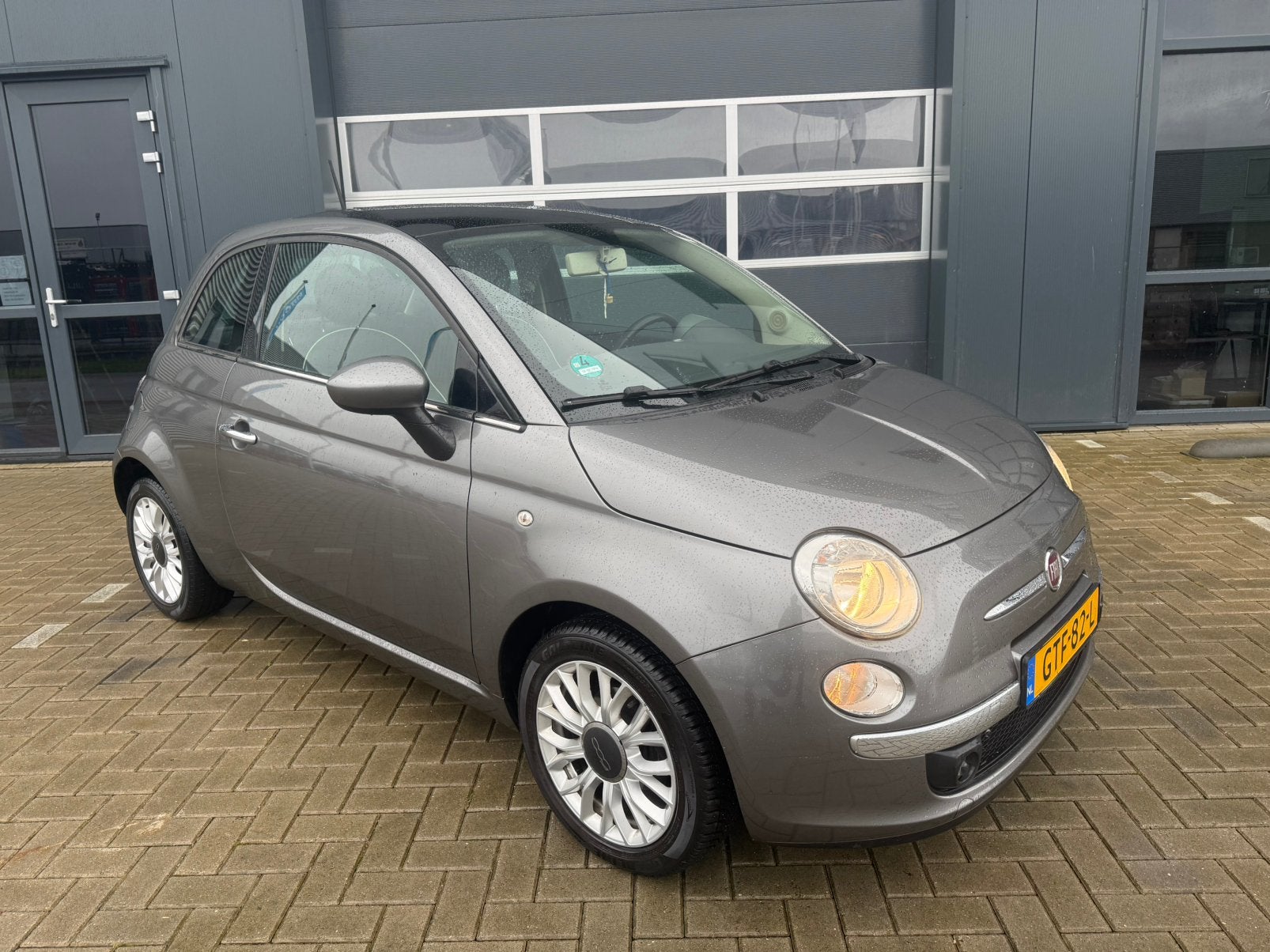 Fiat 500 1.2 C 2014 Grijs, Auto's, Voorwielaandrijving, 1242 cc, 4 cilinders, 840 kg