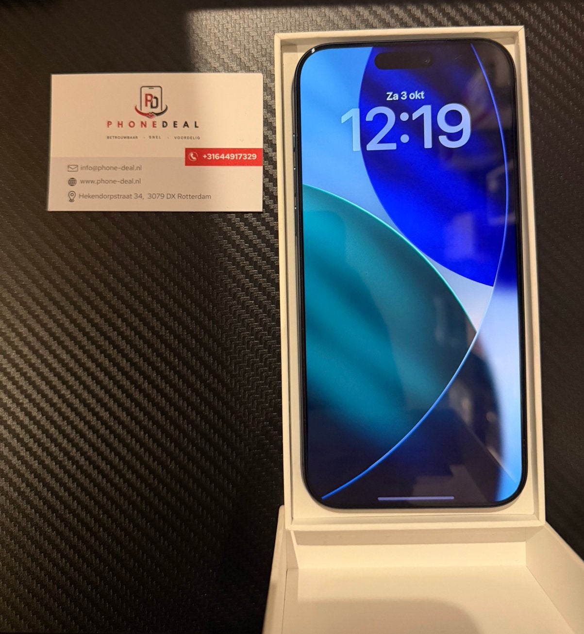 iPhone 17 pro max 256 gb deep blue factuur + Garantie, Telecommunicatie, 256 GB, Apple, Apple, Blauw