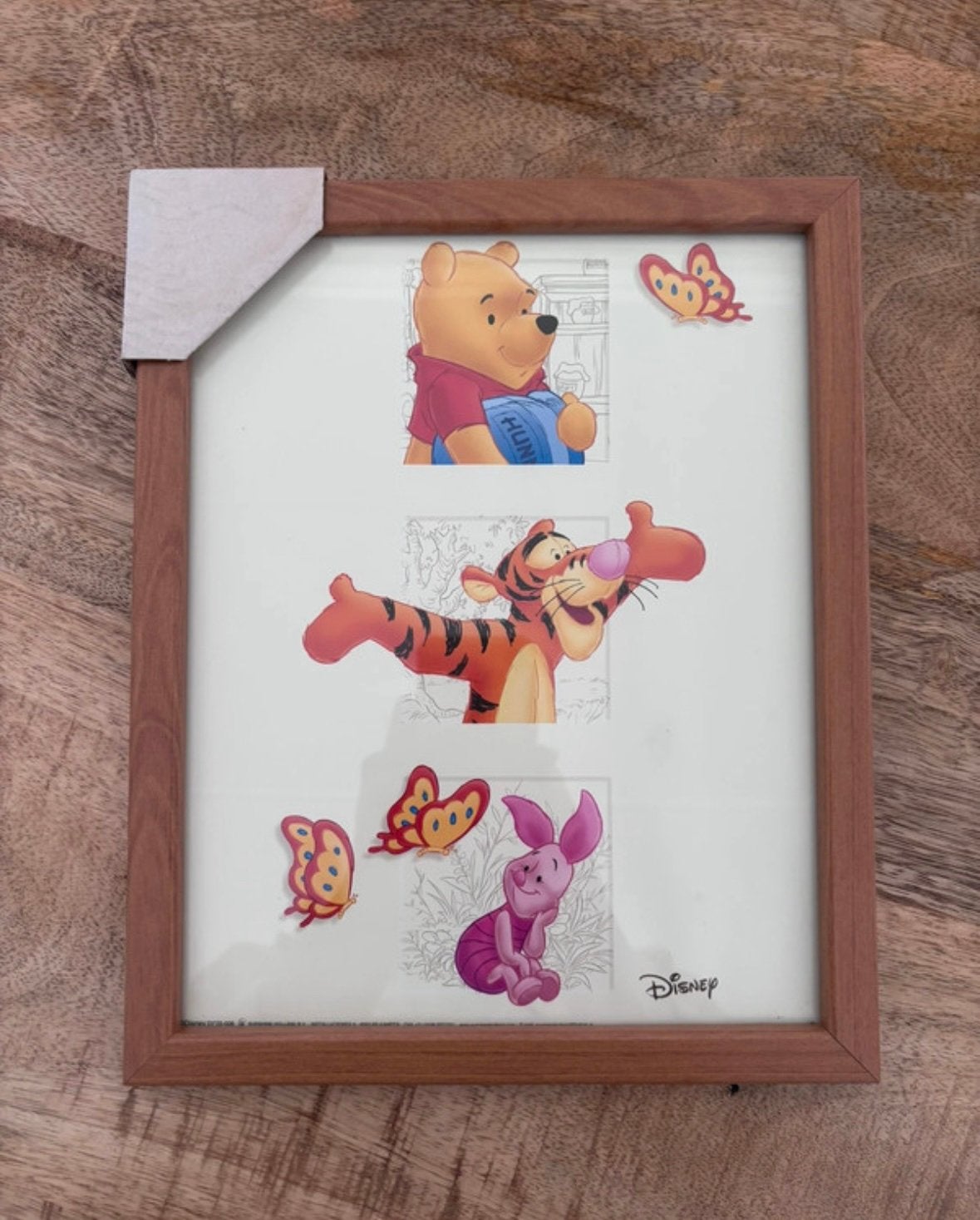 Disney Winnie the Pooh ingelijste wanddecoratie, Verzamelen, Ophalen of Verzenden, Winnie de Poeh of vrienden, Nieuw, Plaatje of Poster
