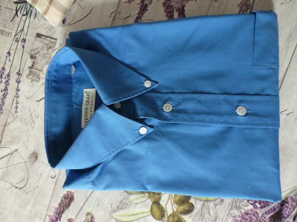 11 - Blouse l. mouwen 41 - Steven Craig, Blauw, Steven Craig, Nieuw, Ophalen of Verzenden