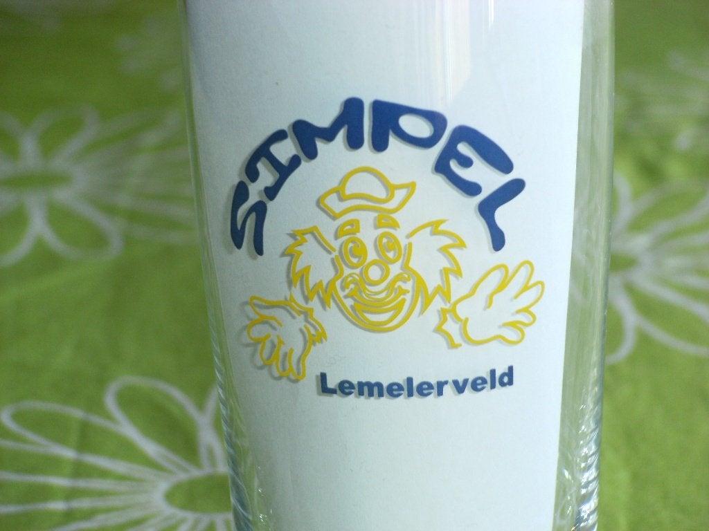 Glas Simpel - carnaval vereniging Lemelerveld, Ophalen of Verzenden, Zo goed als nieuw