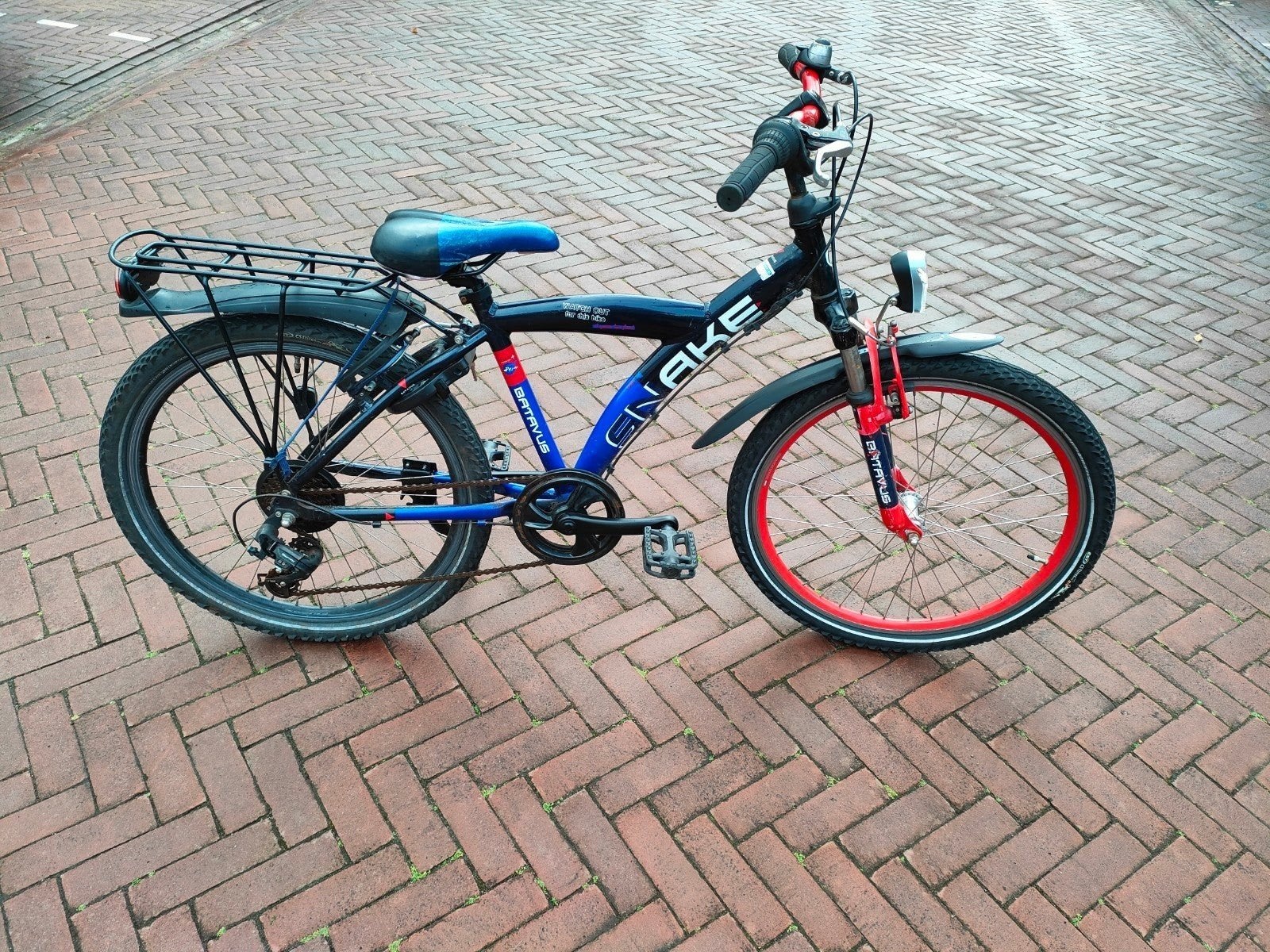 Batavus snake fiets 24 inch met 7 speed, 24 inch, Versnellingen, Ophalen of Verzenden, Batavus Snake fiets