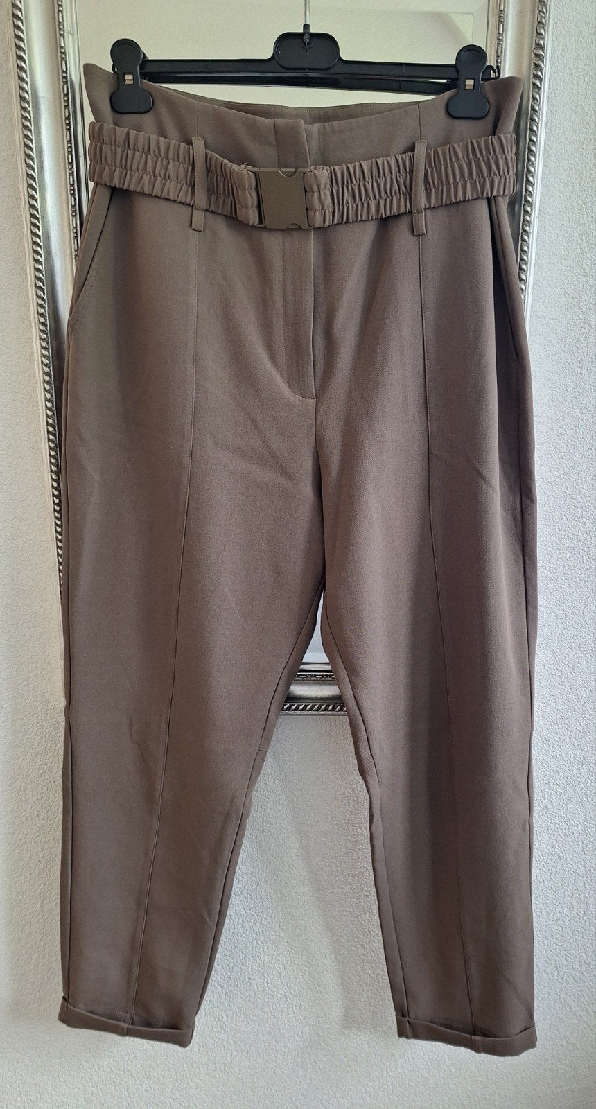 Mooie pantalon - merk Yaya - maat 42 - kleur taupe, Kleding | Dames, Bruin, Maat 42/44 (L), Ophalen of Verzenden, Zo goed als nieuw