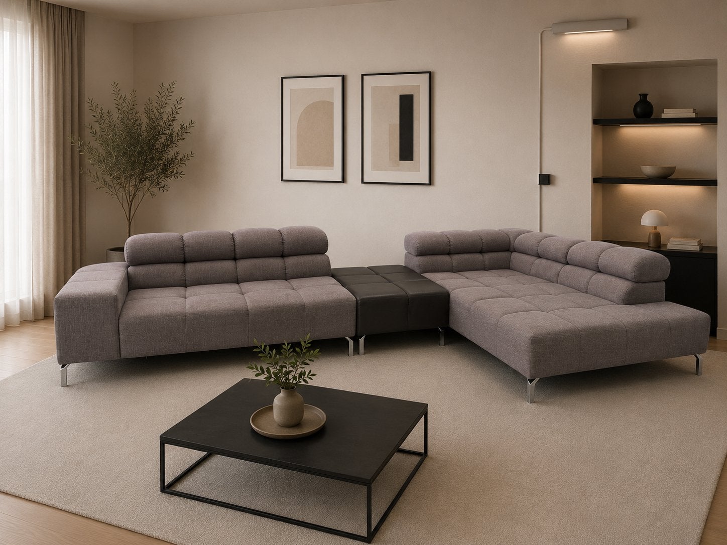 GRATIS LEVERING | MONTEL LANDSCAPE HOEKBANK | GEREINIGD, Hoekbank, 300 cm of meer, Ophalen of Verzenden, Zo goed als nieuw