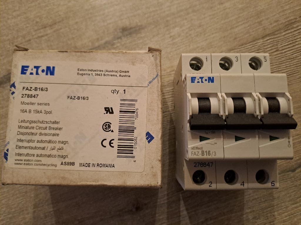 1 automaat EATON FAZ-B16/3, Ophalen of Verzenden, Nieuw